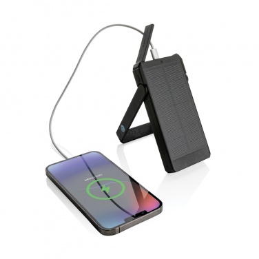 Logotrade promotional gift image of: Skywave RCS recycled plastic solar powerbank 10000 mAh