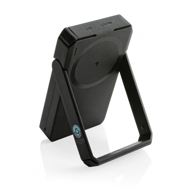 Logotrade promotional merchandise image of: Skywave RCS rplastic solar powerbank 5000 mAh 10W wireless