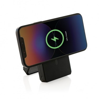 Logo trade promotional merchandise photo of: Skywave RCS rplastic solar powerbank 5000 mAh 10W wireless