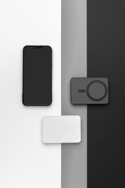 Logotrade promotional giveaway image of: Magnetix RCS recycled plastic 5000 mah magnetic powerbank