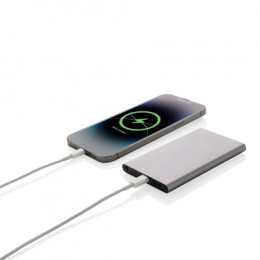 Logotrade promotional merchandise picture of: RCS recycled plastic/aluminum 4000 mah powerbank with type C