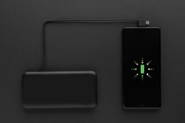 Logo trade corporate gift photo of: Lockhart RCS recycled plastic 10.000 with integrated cables