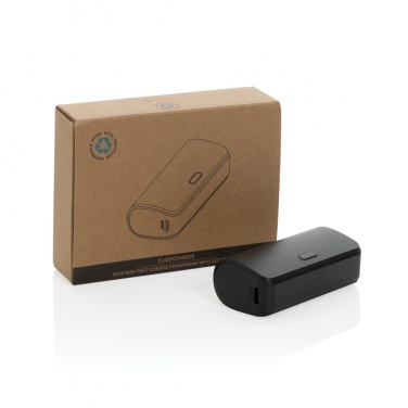 Logo trade promotional gift photo of: FlashCharge RCS rplastic 5000 mah fast charge powerbank