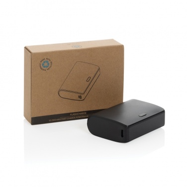 Logo trade promotional item photo of: FlashCharge RCS rplastic 10000 mah fast charge powerbank