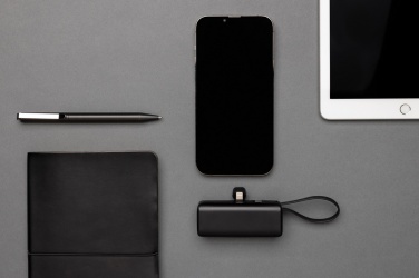 Logotrade promotional product picture of: Powerlink RCS rplastic 3000 mAh powerbank iOS connector