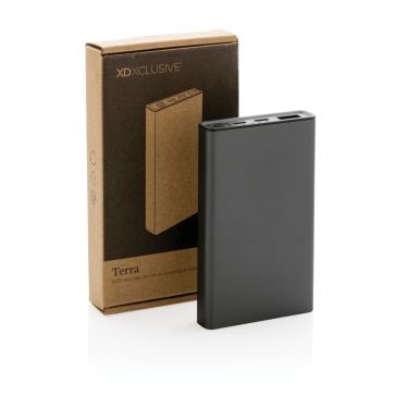 Logo trade promotional giveaways image of: Terra RCS recycled aluminium powerbank 5.000 mAh