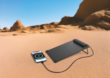 Logo trade promotional item photo of: Solarpulse rplastic portable solar panel 5W