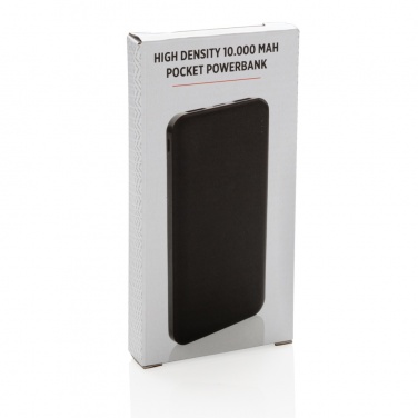 Logo trade promotional merchandise photo of: High Density 10.000 mAh Pocket Powerbank