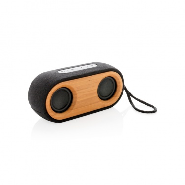Logo trade business gifts image of: Bamboo X double speaker