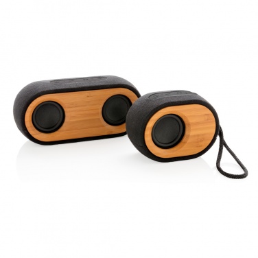 Logotrade promotional giveaways photo of: Bamboo X double speaker