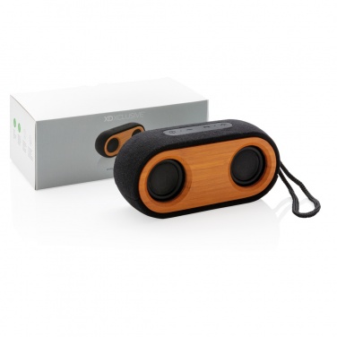 Logo trade business gift photo of: Bamboo X double speaker