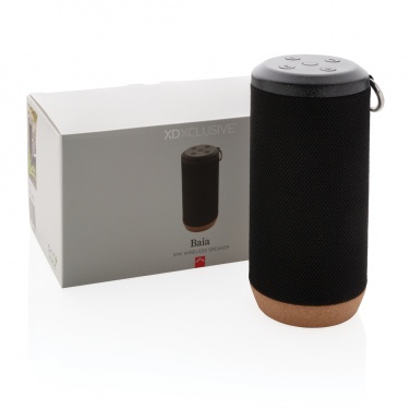 Logo trade promotional items picture of: Baia 10W wireless speaker, cork