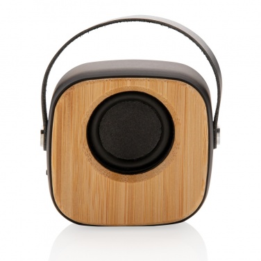 Logo trade promotional gift photo of: Bamboo 3W Wireless Fashion Speaker