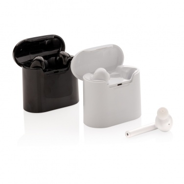 Logo trade business gift photo of: Liberty wireless earbuds in charging case