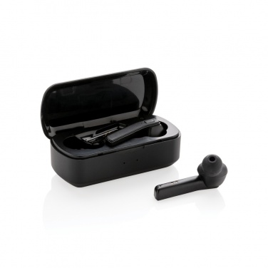 Logo trade promotional gifts image of: Free Flow TWS earbuds in charging case