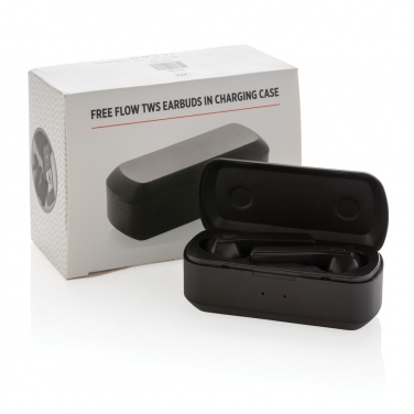 Logotrade advertising products photo of: Free Flow TWS earbuds in charging case