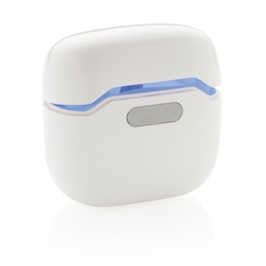 Logo trade promotional giveaways image of: TWS earbuds in UV-C sterilising charging case
