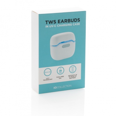 Logotrade promotional merchandise picture of: TWS earbuds in UV-C sterilising charging case