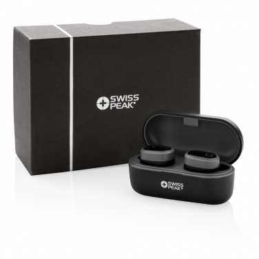 Logo trade corporate gifts picture of: Swiss peak TWS earbuds