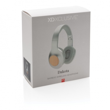 Logotrade promotional item picture of: Dakota Bamboo wireless headphone