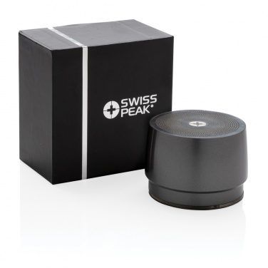 Logo trade corporate gifts picture of: Swiss peak 5W wireless bass speaker