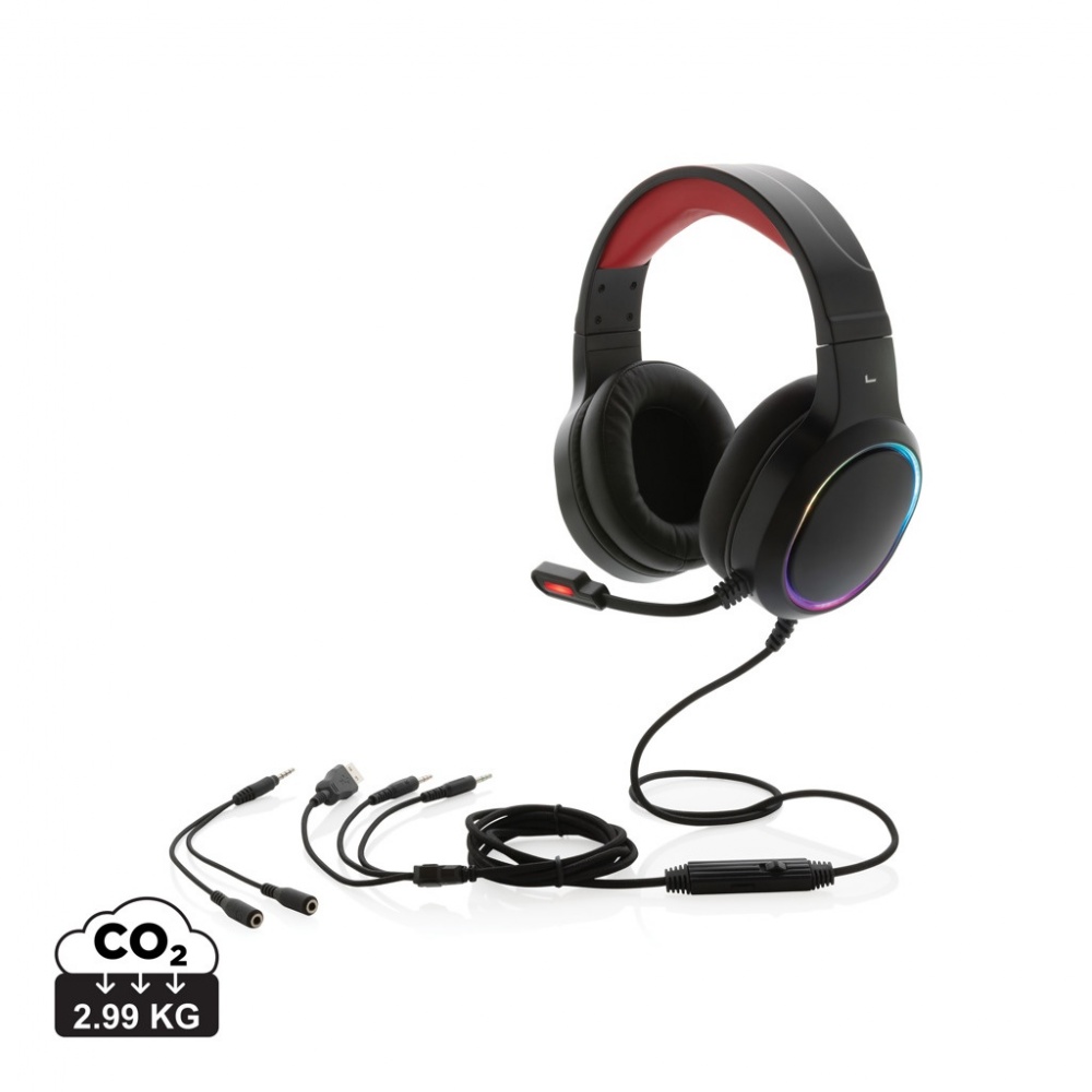 Logo trade promotional item photo of: RGB gaming headset