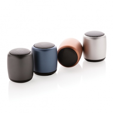 Logo trade promotional gift photo of: Mini aluminium wireless speaker