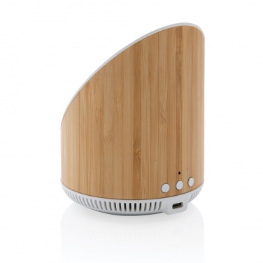 Logotrade advertising product picture of: Ovate bamboo 5W speaker with 15W wireless charger