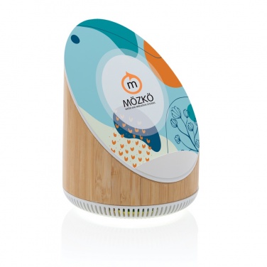 Logotrade business gift image of: Ovate bamboo 5W speaker with 15W wireless charger
