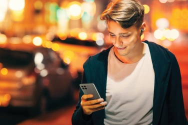 Logotrade business gifts photo of: Motorola IPX5 TWS MOTO buds 85