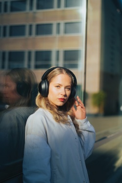 Logo trade promotional merchandise image of: Urban Vitamin Cupertino RCS rplastic ANC headphone