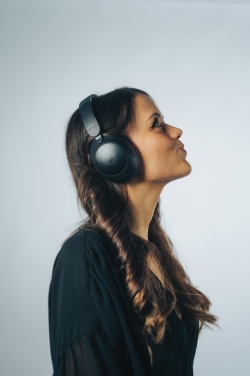 Logo trade promotional gifts picture of: Urban Vitamin Cupertino RCS rplastic ANC headphone