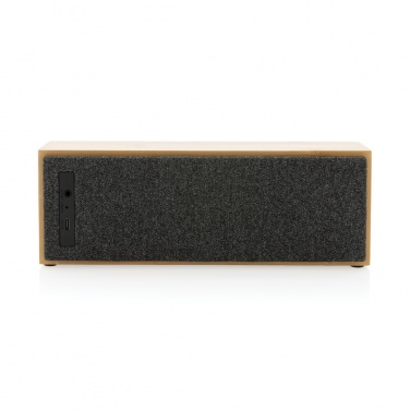 Logo trade promotional items image of: Wynn 10W bamboo wireless speaker