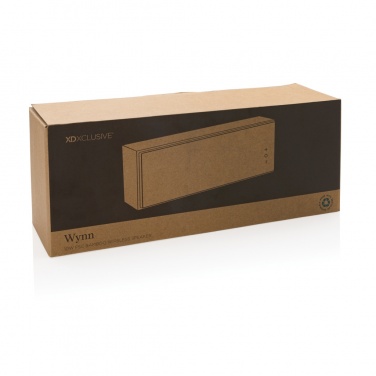 Logo trade advertising products picture of: Wynn 10W bamboo wireless speaker