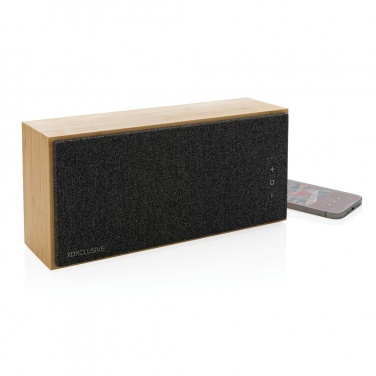 Logo trade corporate gift photo of: Wynn 20W bamboo wireless speaker