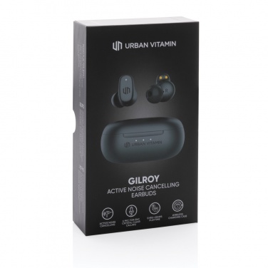 Logotrade promotional merchandise image of: Urban Vitamin Gilroy hybrid ANC and ENC earbuds