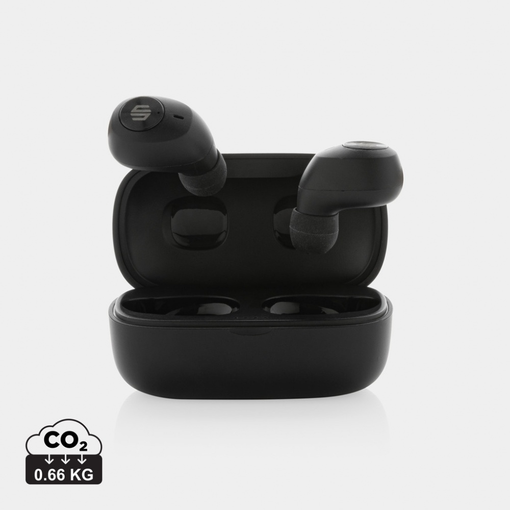 Logotrade promotional merchandise image of: Urban Vitamin Palm Springs RCS rplastic ENC earbuds