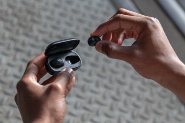 Logo trade promotional products picture of: Urban Vitamin Palm Springs RCS rplastic ENC earbuds