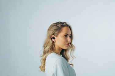 Logo trade corporate gift photo of: Urban Vitamin Palm Springs RCS rplastic ENC earbuds