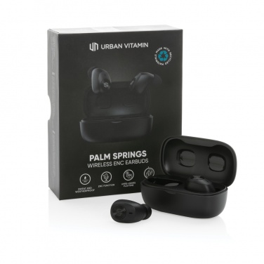 Logotrade advertising products photo of: Urban Vitamin Palm Springs RCS rplastic ENC earbuds