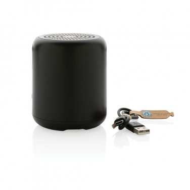Logo trade promotional gifts image of: RCS certified recycled plastic 5W Wireless speaker