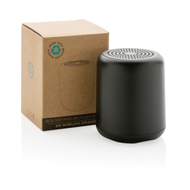 Logotrade promotional product picture of: RCS certified recycled plastic 5W Wireless speaker