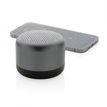 Logo trade promotional giveaways image of: Terra RCS recycled aluminium 5W wireless speaker