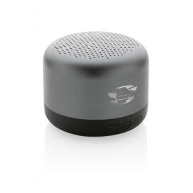 Logo trade promotional merchandise picture of: Terra RCS recycled aluminium 5W wireless speaker