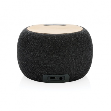 Logo trade corporate gifts picture of: RCS Rplastic/PET and bamboo 5W speaker