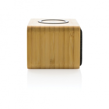 Logo trade corporate gift photo of: RCS Rplastic 3W speaker with bamboo 5W wireless
