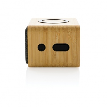 Logo trade advertising product photo of: RCS Rplastic 3W speaker with bamboo 5W wireless
