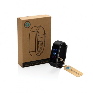 Logo trade promotional items image of: RCS recycled TPU Sense Fit with heart rate monitor