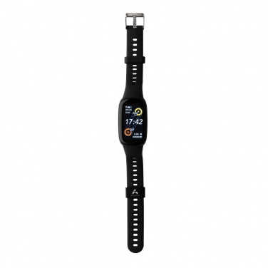 Logo trade corporate gifts image of: RCS recycled TPU  activity watch 1.47'' screen with HR