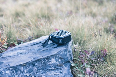 Logo trade promotional items image of: 3W RCS recycled plastic wireless sunwave solar speaker